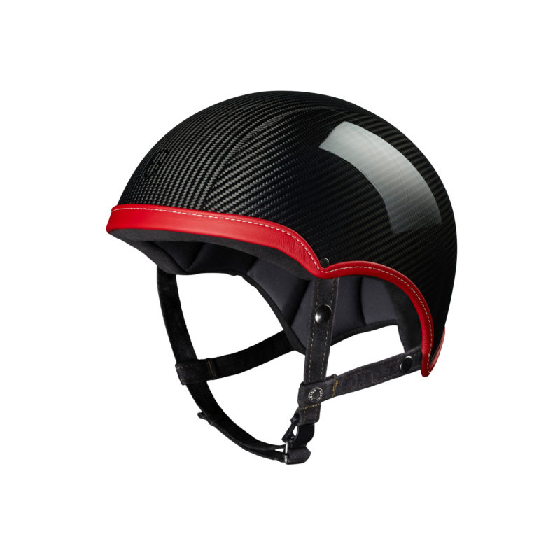 Collection Epona Fibre Epona Carbon Cross Rouge casque design made in france