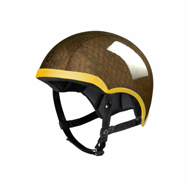 Epona Fiber Collection Epona Linen Cross Yellow casque design made in france